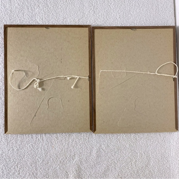 Vintage Framed Art Prints Set Kids Playing Boy With Kitten - Picture 4 of 10